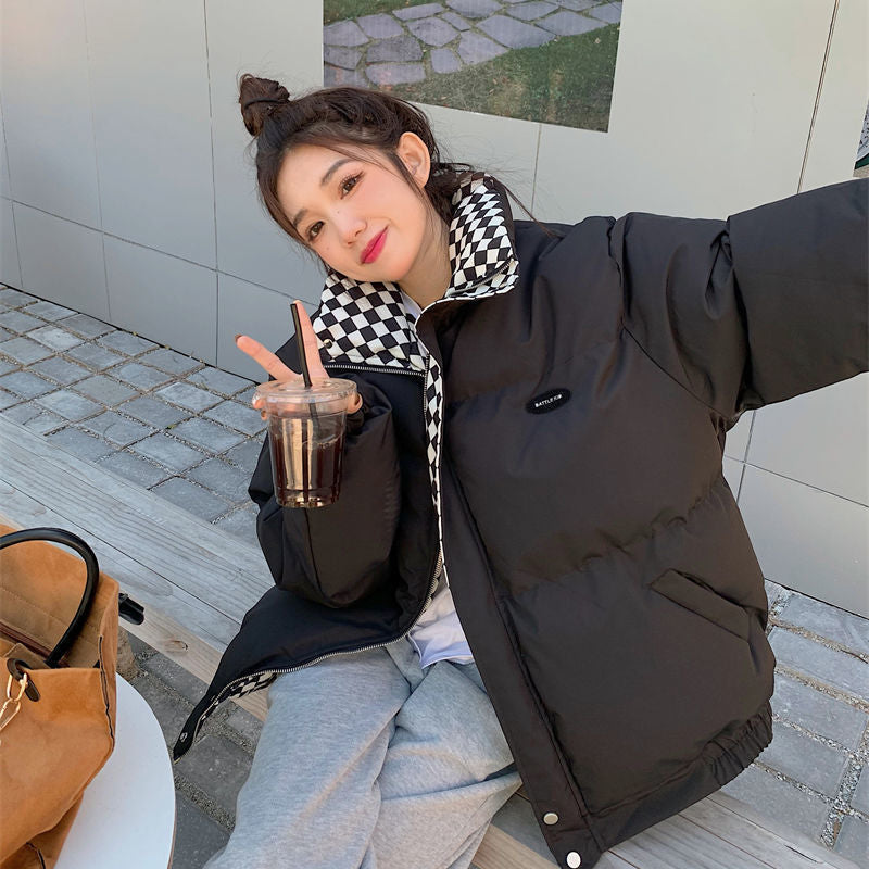 INSTOCK- Women’s Checkerboard Down Cotton Jacket