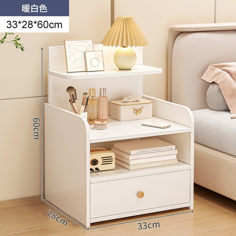 Simple Modern Small Bedside Storage Cabinet Rack