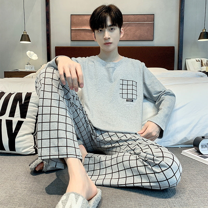 Boys’ Cotton Loungewear – Long Sleeve Home Set