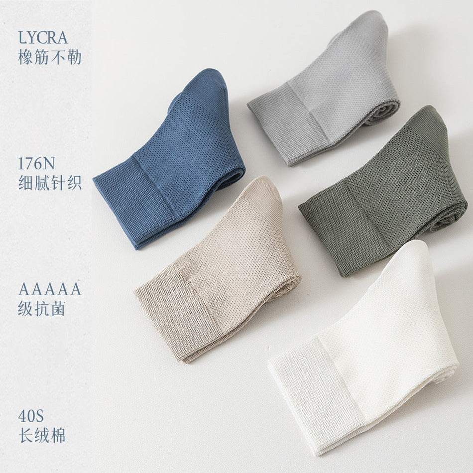 PACK OF - 5 Breathable Cotton Mesh Socks | Antibacterial & Thin