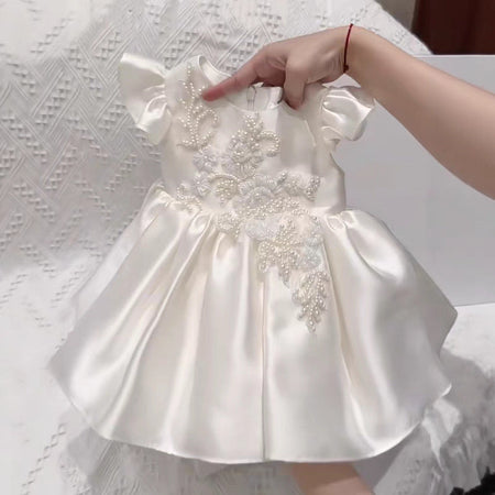 Girls First Birthday Princess Flower Girl Dress Autumn – Spring Autumn Kids Fashion Nepal | Tudoholic