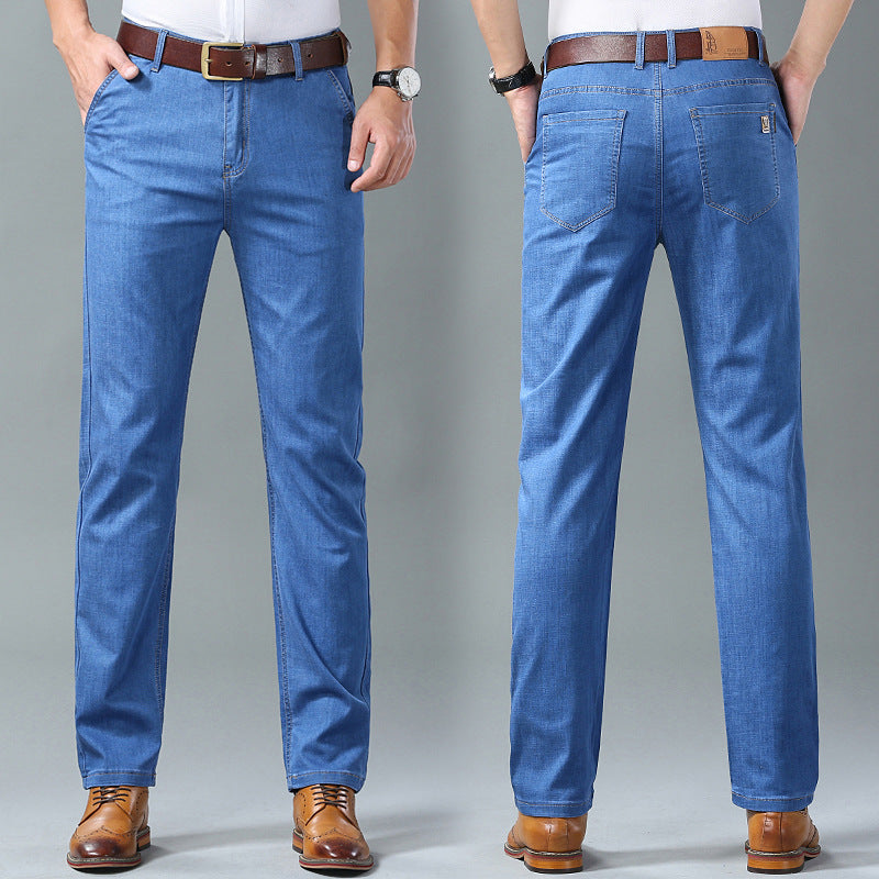 Loose Straight Jeans – Dad Style Casual Business Pants
