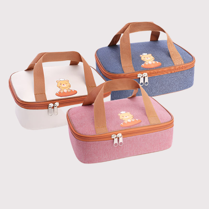 Cute Oxford Insulated Lunch Bag – Portable & Spacious for