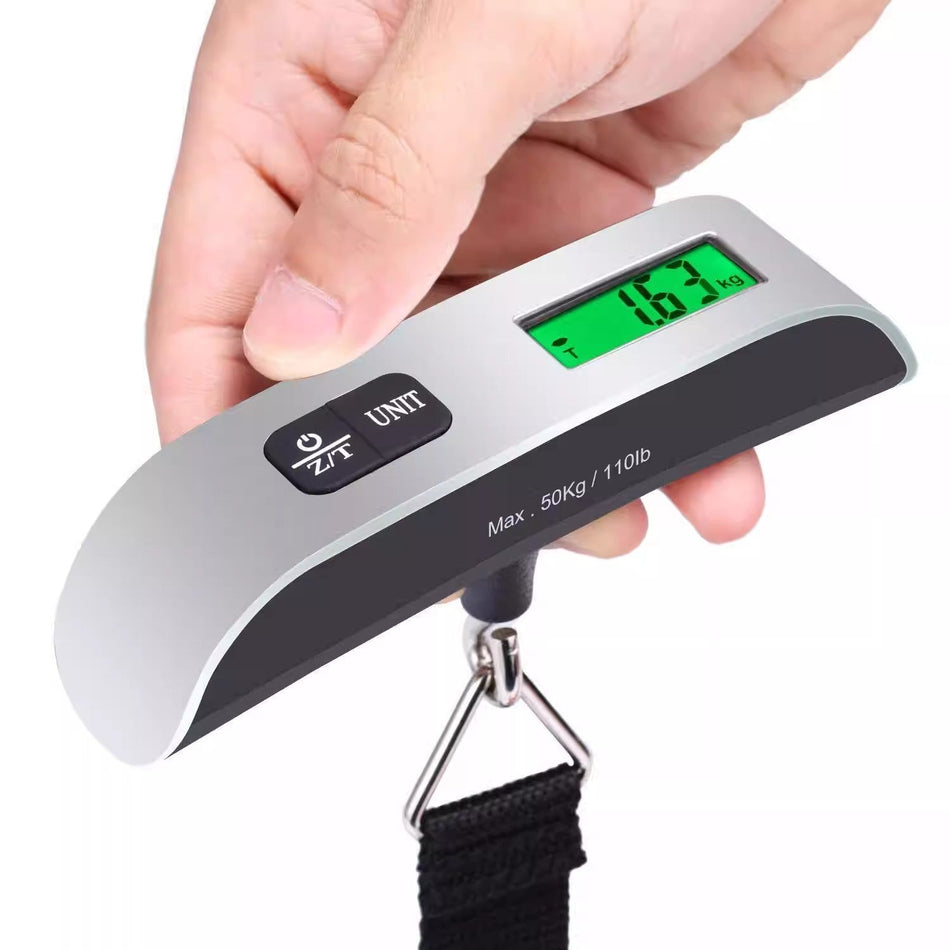 : Portable Digital Luggage Scale 50kg – Handheld Satchel Hook