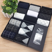 Solid Cotton Mens Socks Gift Box – 5 Pair Business Style