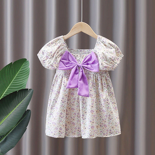 Girls Floral Princess Dress Short Sleeve Summer 2025 – Summer Kids Fashion Nepal | Tudoholic