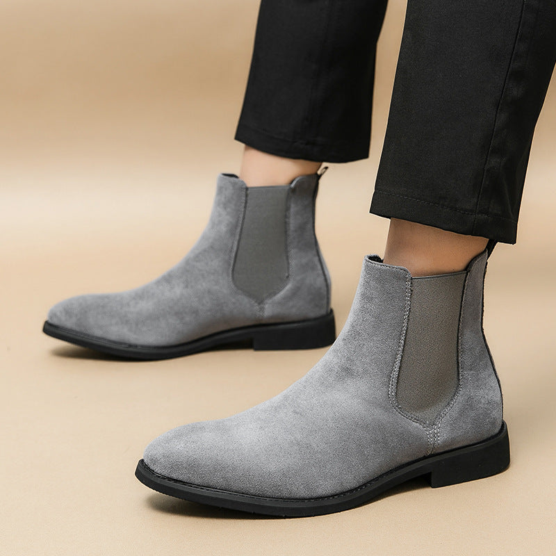 Retro British High-Top Chelsea Boots – Large Size