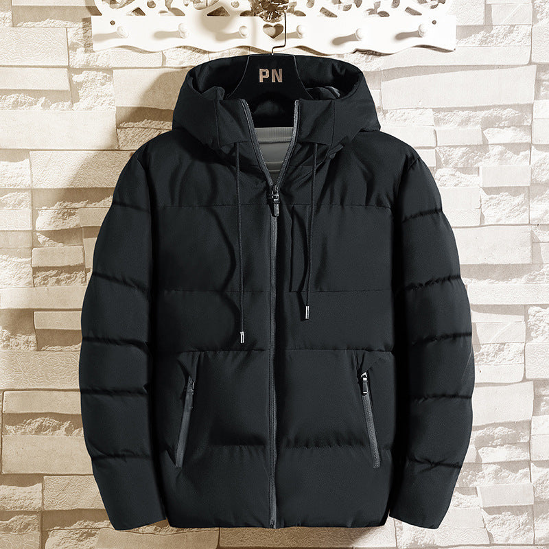 Men’s Short Cotton-Padded Winter Coat – Korean Fashion