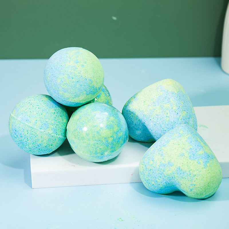 Blue-Green Sea Salt Bubble Bath Bomb 100g