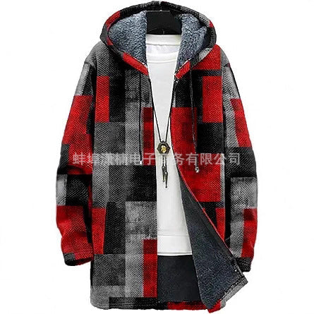 Men’s Chenille Lapel Wool Coat Spring 2025 Trend