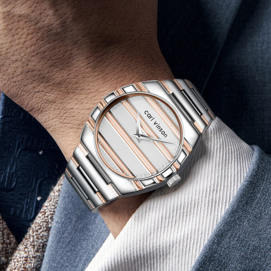 Carl Vinson Simple Quartz Watch for Men