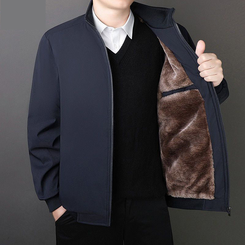 Men’s Velvet Cotton Jacket – Warm Autumn & Winter Wear