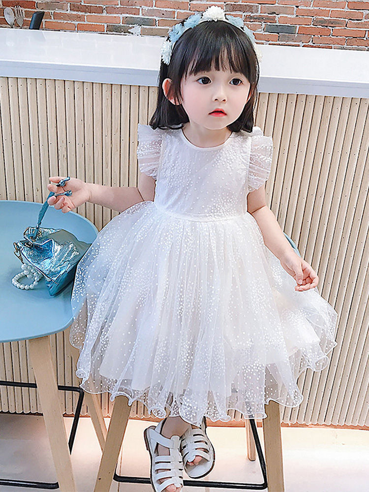 Girls Wings Veil Princess Dress Korean Style Summer – Summer Kids Fashion Nepal | Tudoholic