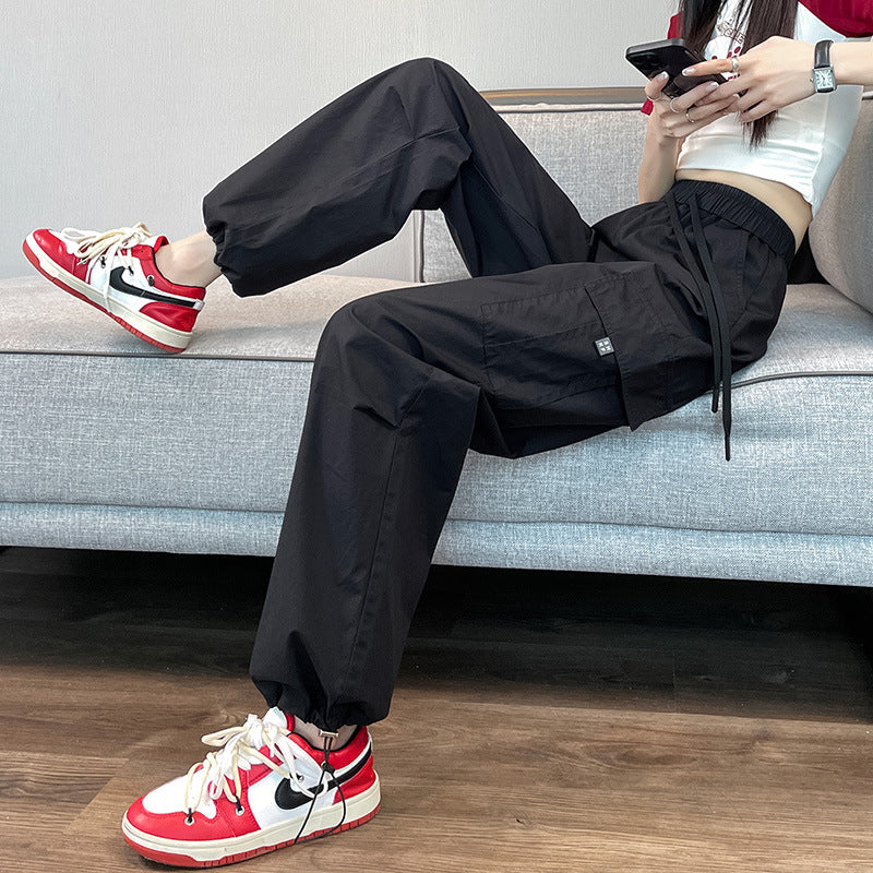 Women’s American Quick-Dry High-Waist Sports Pants