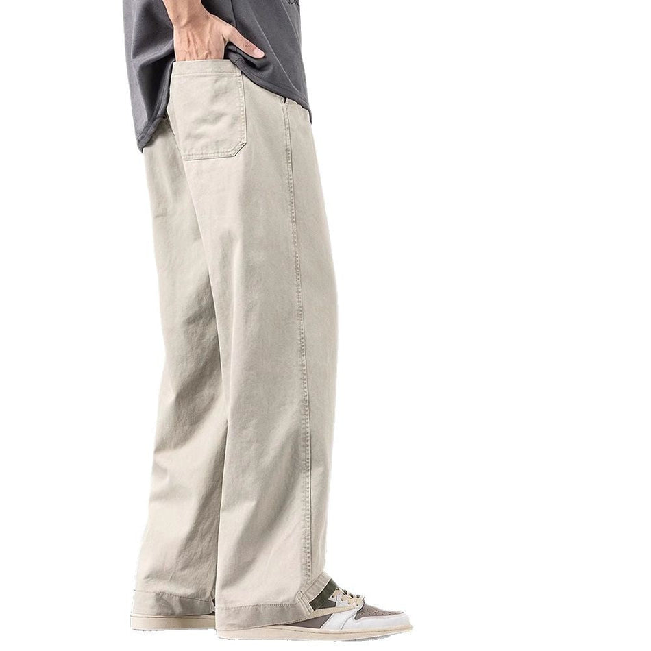 NASA Wide-Leg Cotton Casual Pants for Men 2025