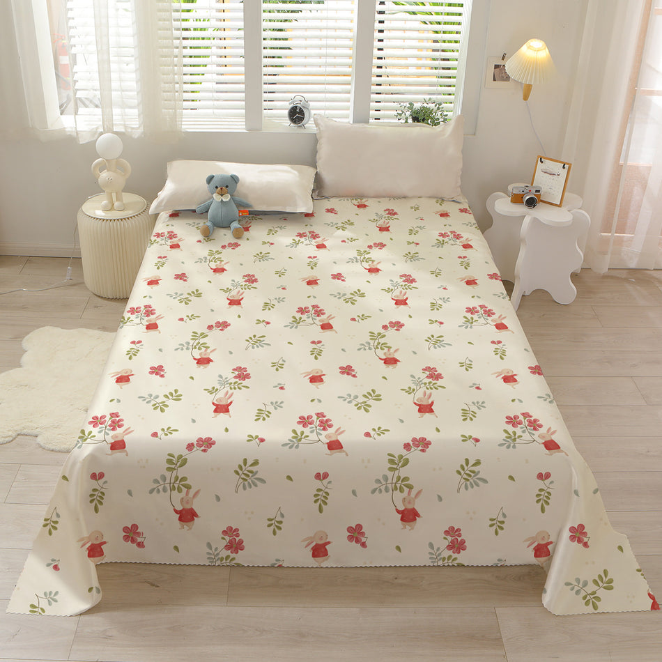 INSTOCK-One-Piece Washed Cotton Bed Sheet: