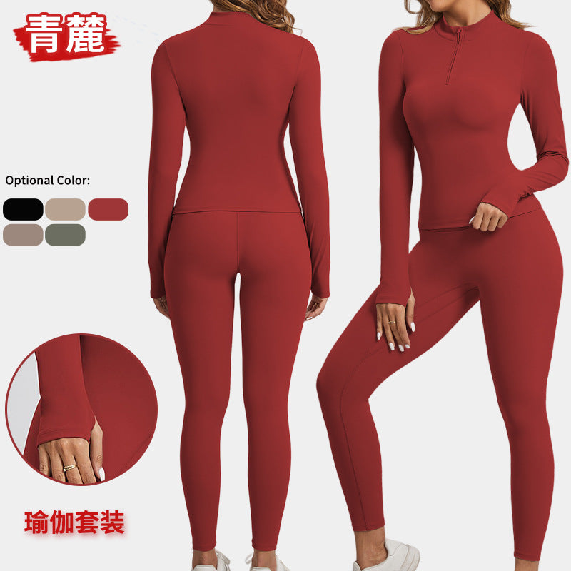 Cross-Border Women's Fitness Clothing Yoga Pilates Suit Pros