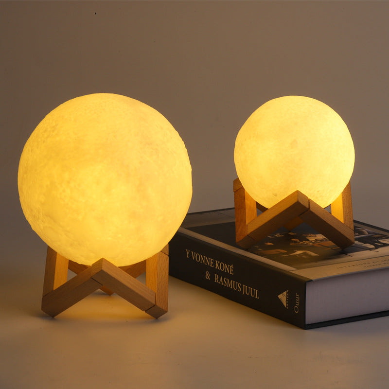 Moon Planet LED Night Lamp – Creative Table Lamp with Eye