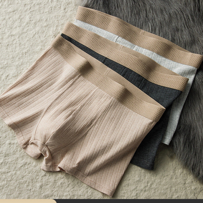 Pack of 4 Mens Colorful Cotton Striped Boxer Shorts 2025