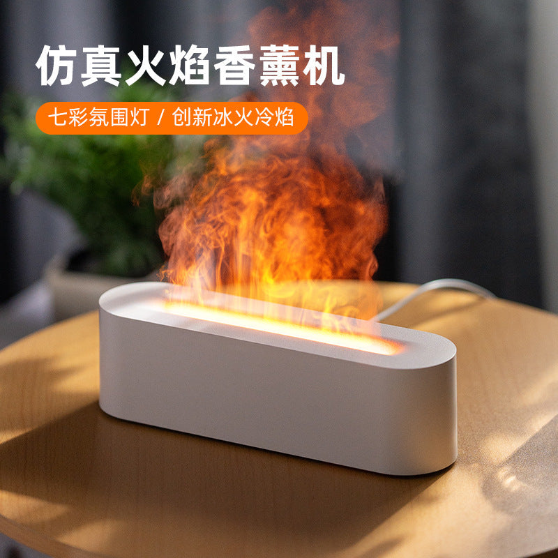 Simulation Flame USB Aromatherapy Humidifier with Light