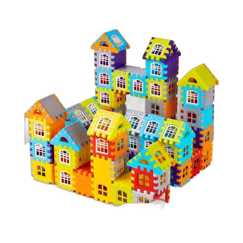 88-Piece Kids DIY House Building Blocks Educational Toy