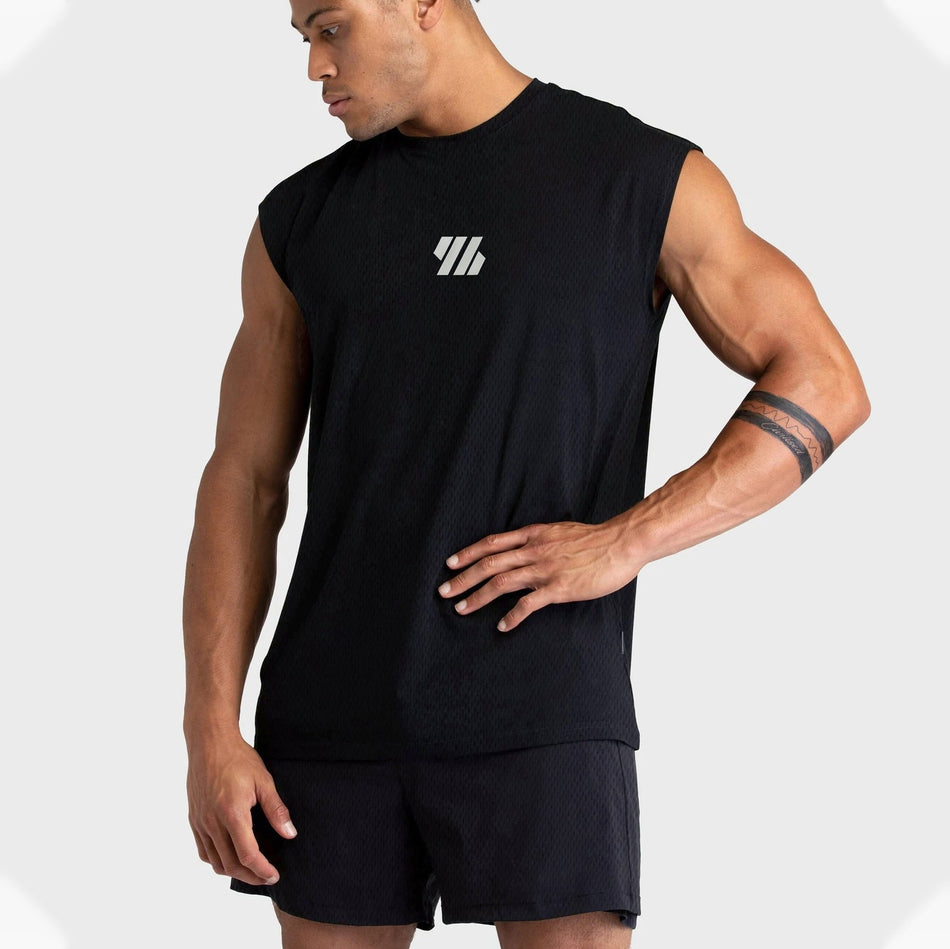 Men’s Fitness Sports Vest – Muscle-Showing Sleeveless T-shirt