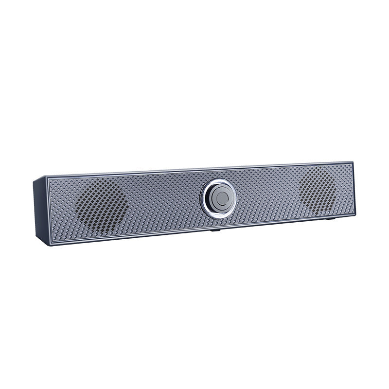 Bluetooth Desktop Soundbar Speaker with Dual Subwoofer