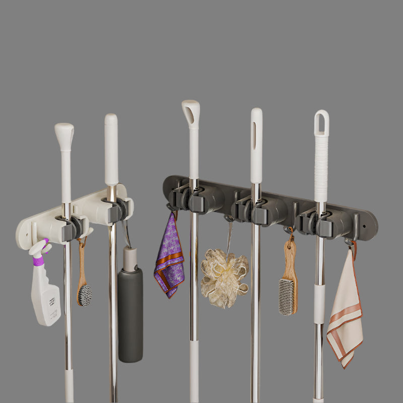 INSTOCK-Wall-Mounted Mop Clip – No Drill Broom Holder Hook