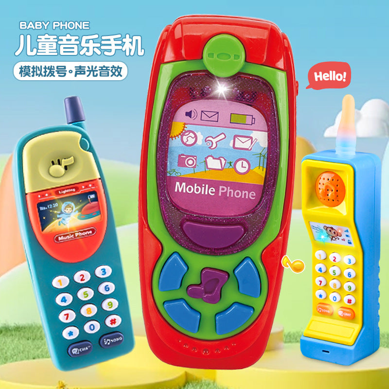 Cartoon Early Education Music Phone for Babies 0–3