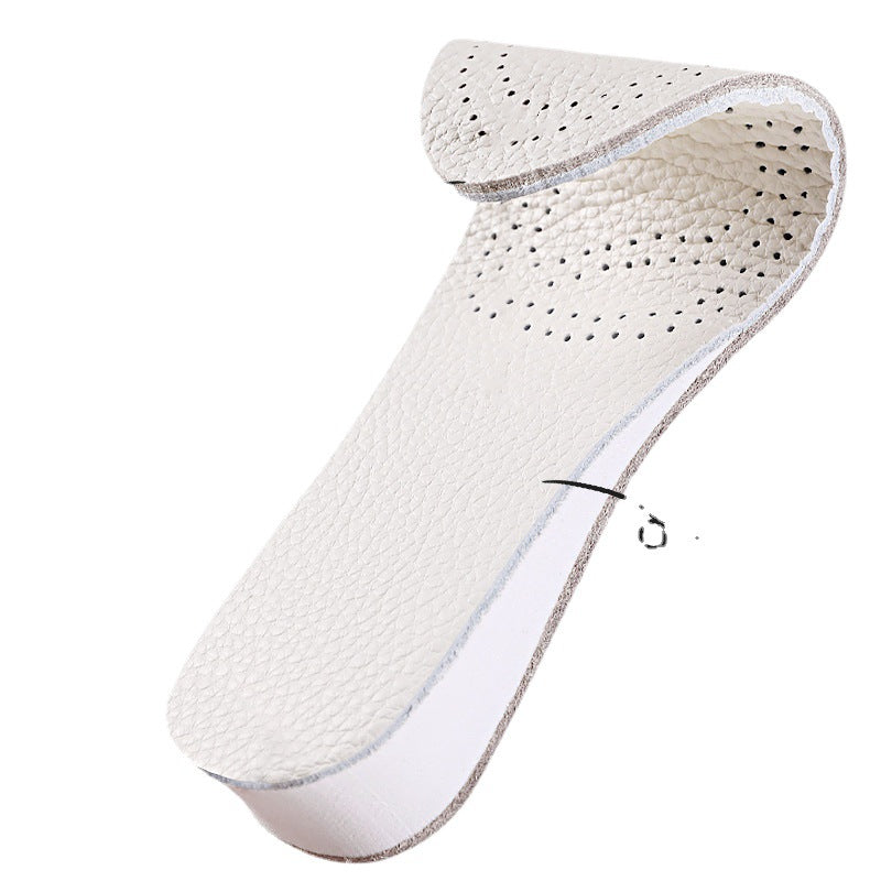 Cowhide Fully Cushioned Sports Insoles Heightening