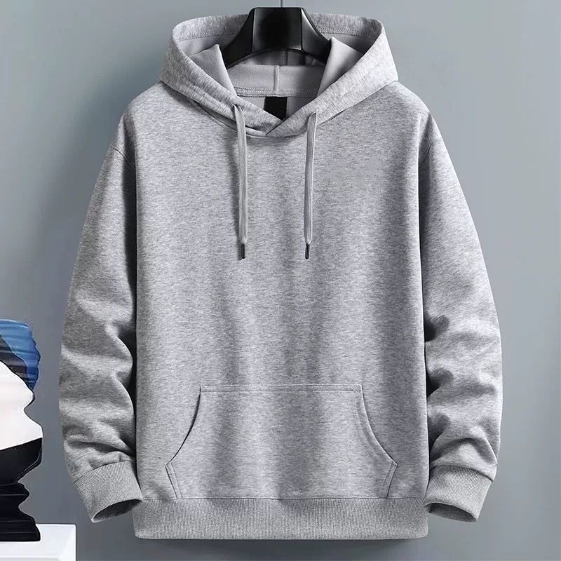 Men’s Fleece-Lined Hooded Pullover Sweater for Winter