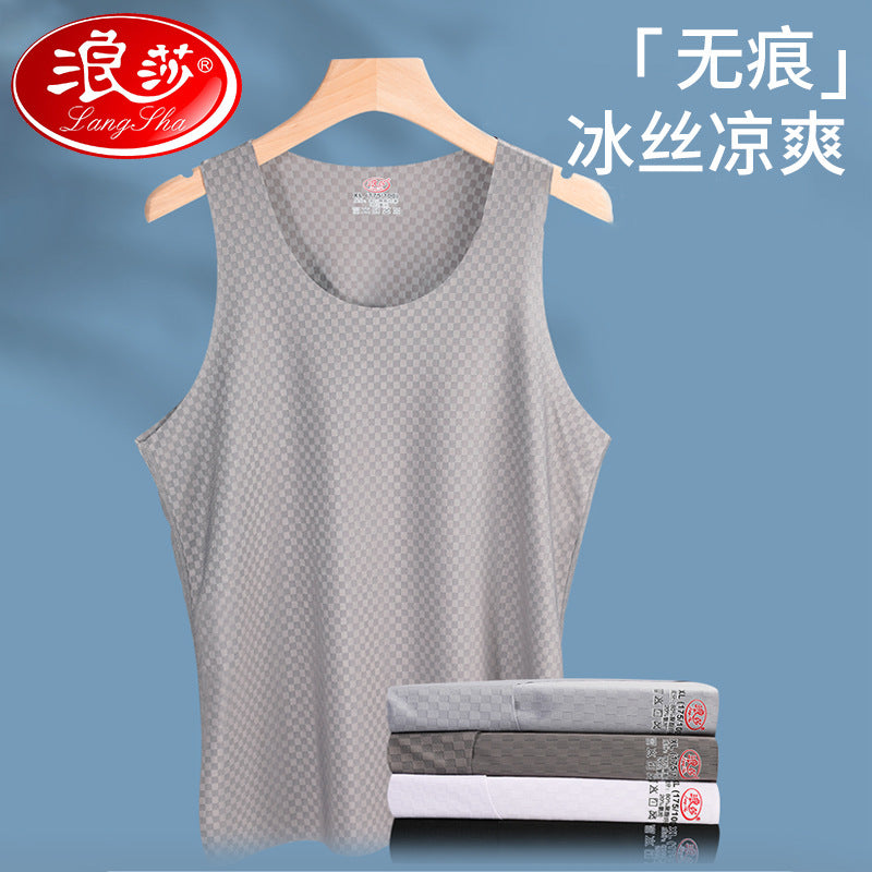 Langsha Ice Silk Sports Vest for Men – Cool & Comfortable Fit