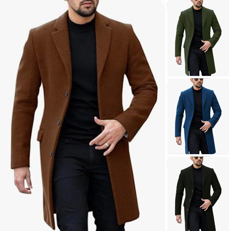 Men's Wool Cardigan Coat | 2024 Korean-Japanese Style