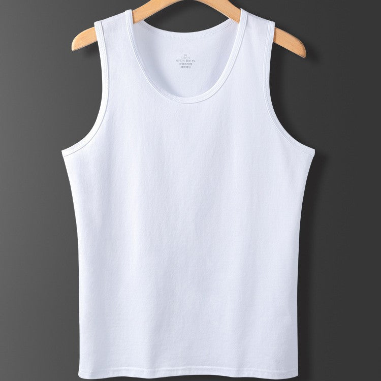 Men’s Pure Cotton Sleeveless Vest Summer Sports Casual Bottoming