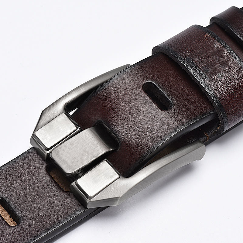 INSTOCK - Retro Casual Belt – Men’s Pin Buckle Denim Belt