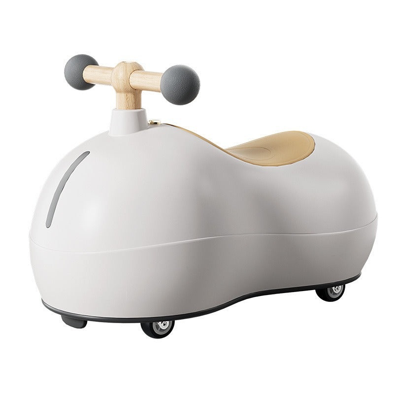 Cute Anti-Rollover Peanut Twist Ride-On Car for Kids