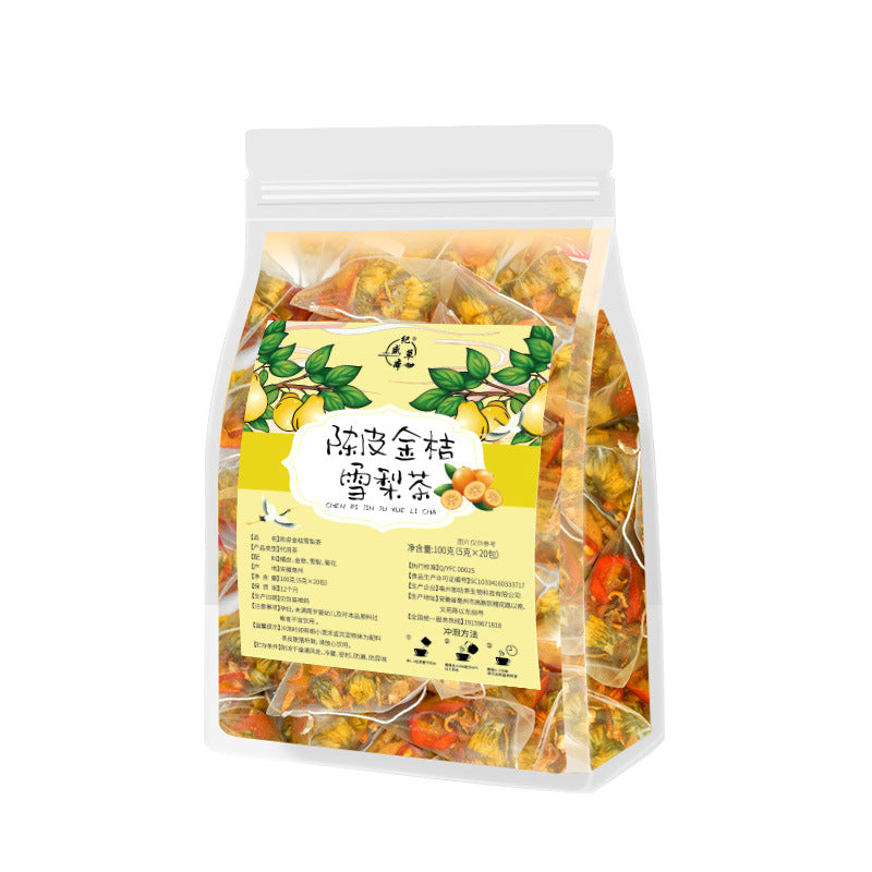 Tangerine Peel Snow Pear Chrysanthemum Tea – Herbal Fruit Tea