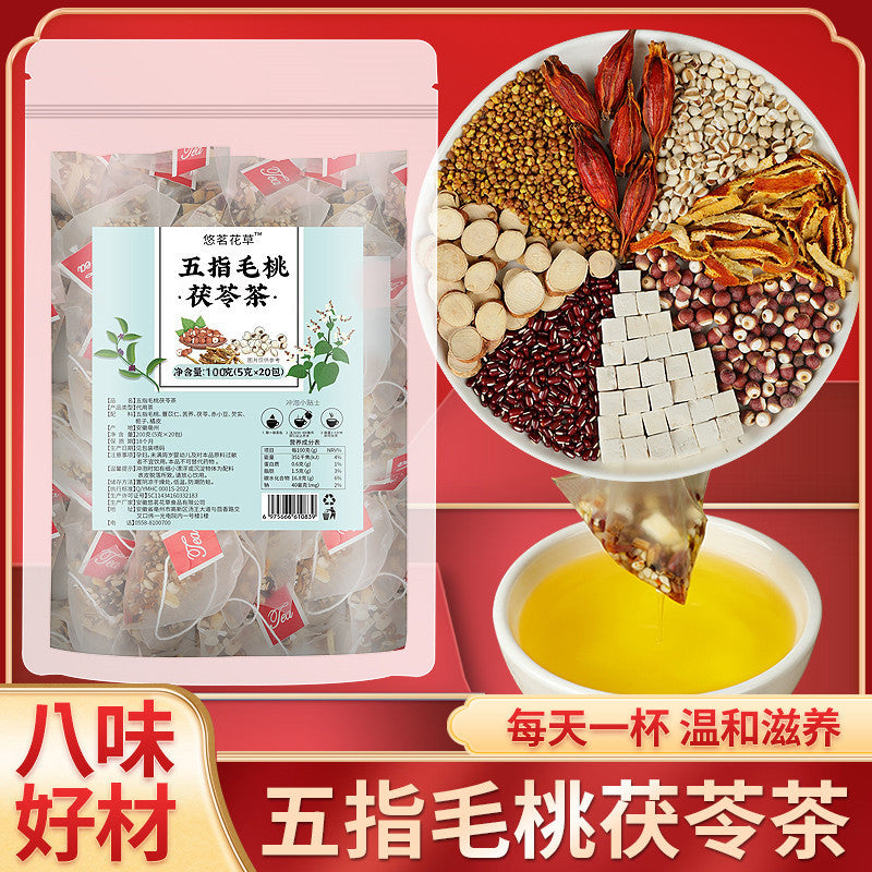 Five-Finger Peach Poria Herbal Tea