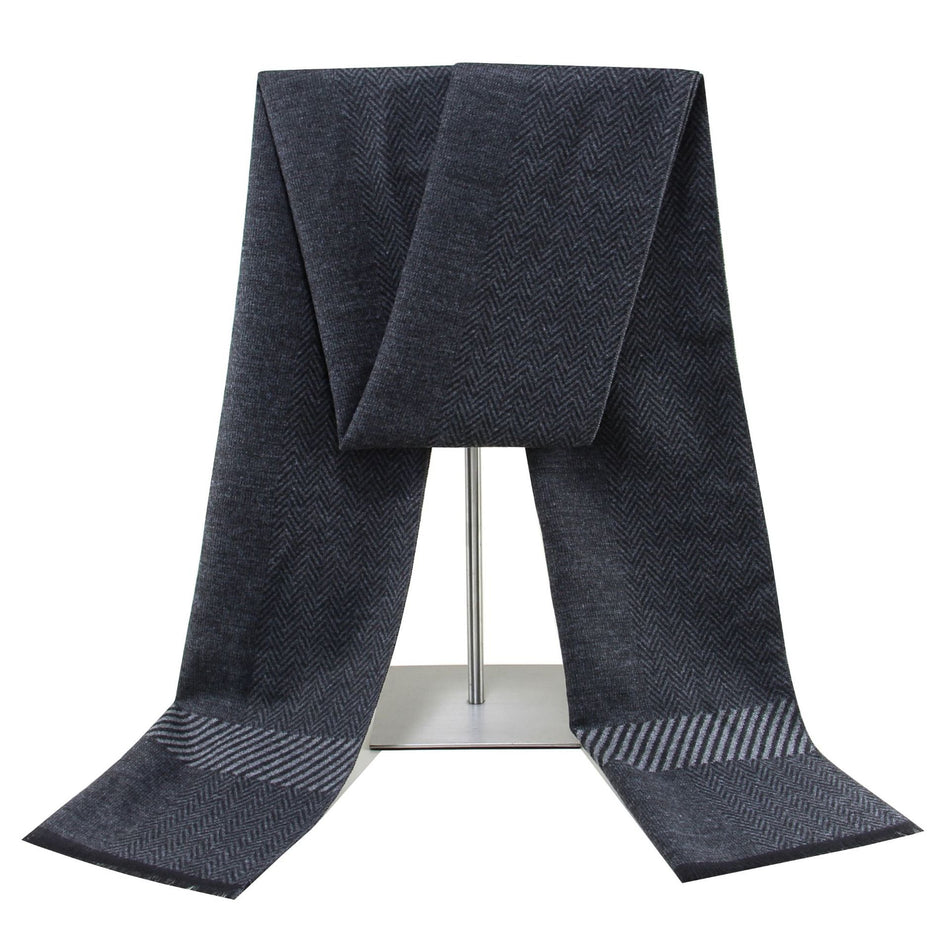 Men’s Plaid Cashmere Scarf 2025 Winter Warm European & American