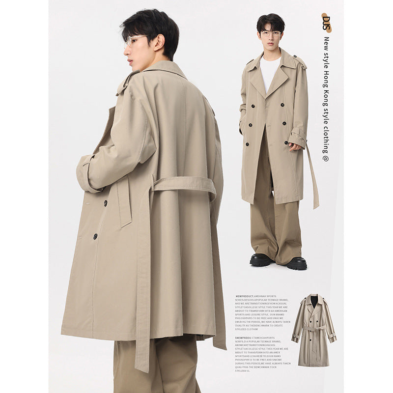 Unisex Long Trench Coat – Autumn & Winter Fashion