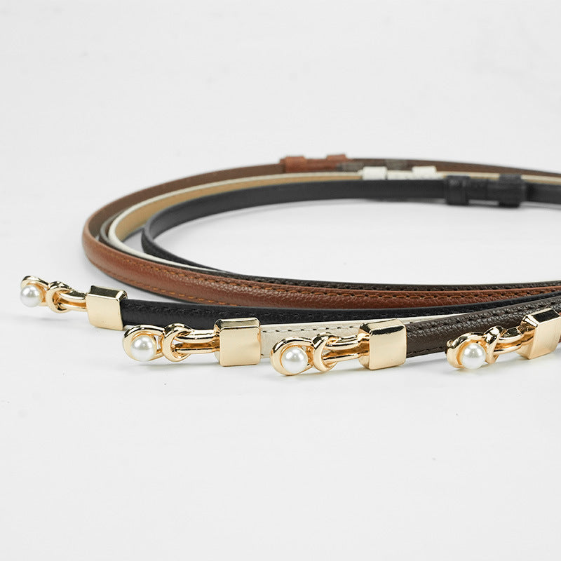 All-Match Women’s Thin Buckle Belt