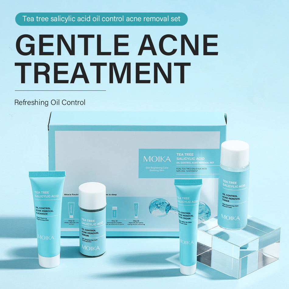 Tea Tree Salicylic Acid Acne Care Kit – Oil Control Facial Set