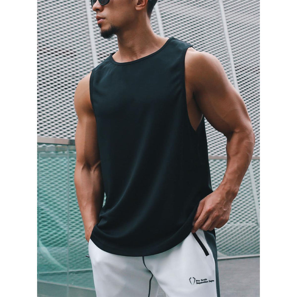 Men's Quick-Drying Sleeveless Running Fitness Sports Vest