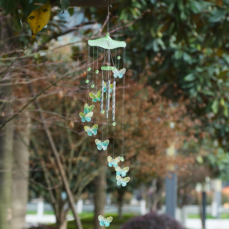 Colorful Acrylic Butterfly Wind Chime DIY Kit