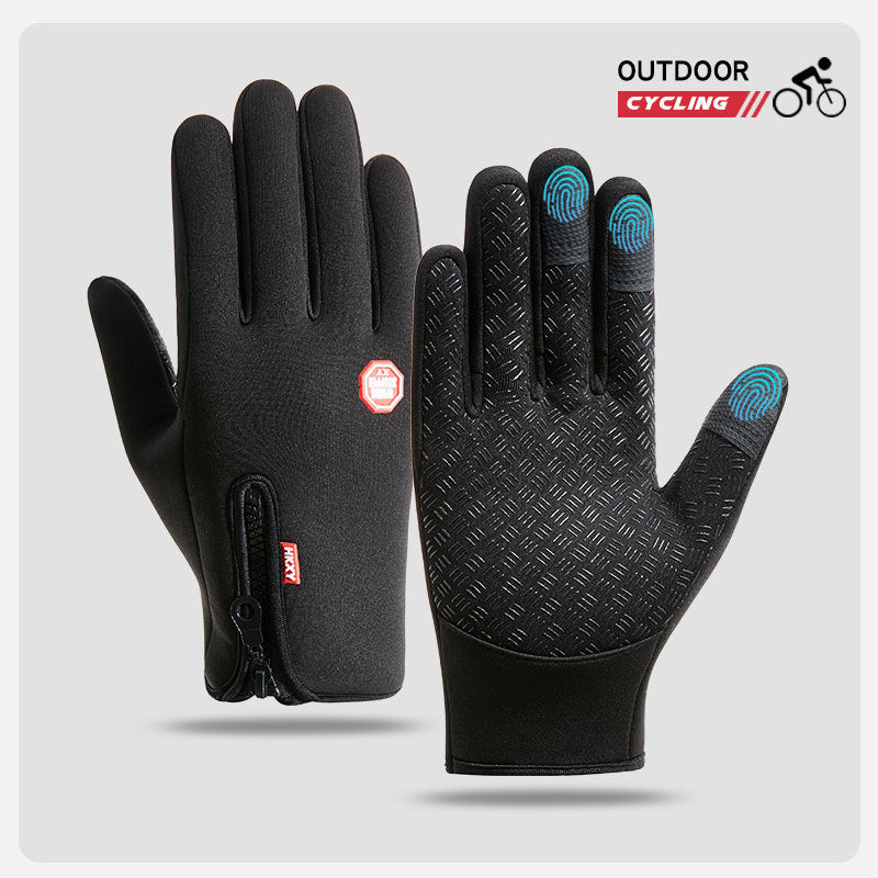 Unisex Full-Finger Waterproof Winter Riding Gloves