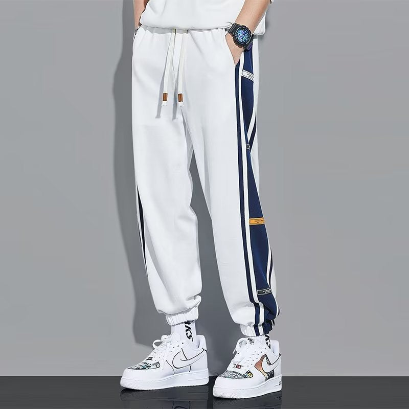 Men’s Fleece-Lined Colorblock Fashion Sweatpants