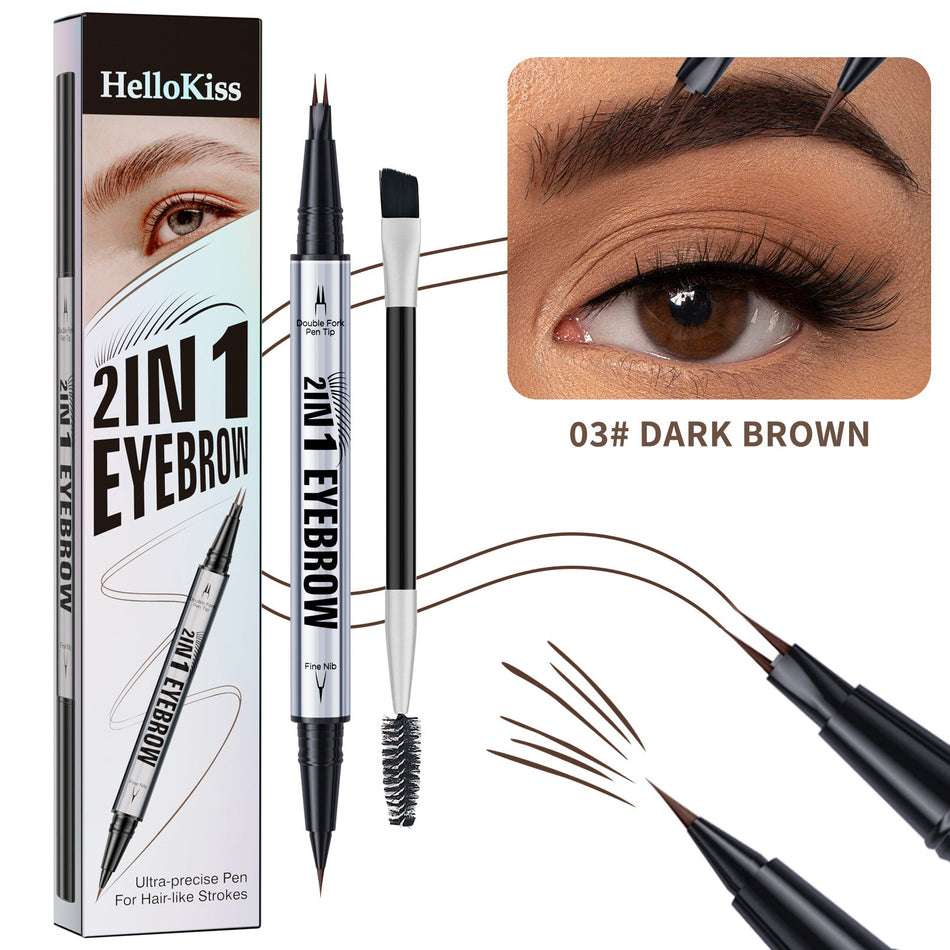Hellokiss Double-Ended Eyebrow Pencil – Waterproof