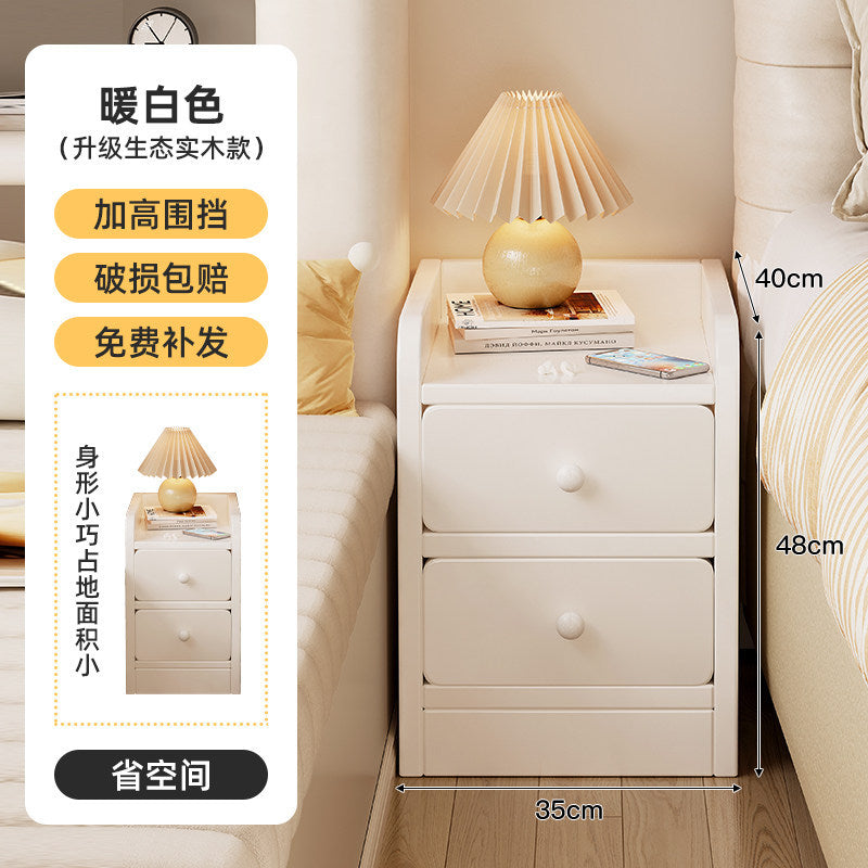 Ultra Narrow Modern Bedside Storage Cabinet