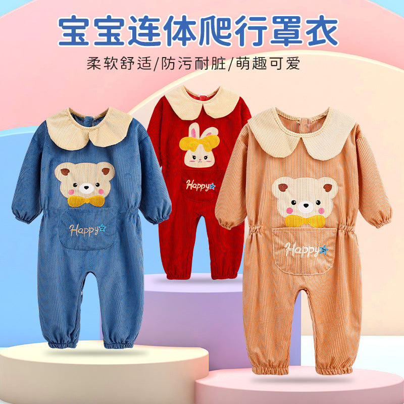 Children Autumn Winter Climbing Suit Full Body Coveralls Set