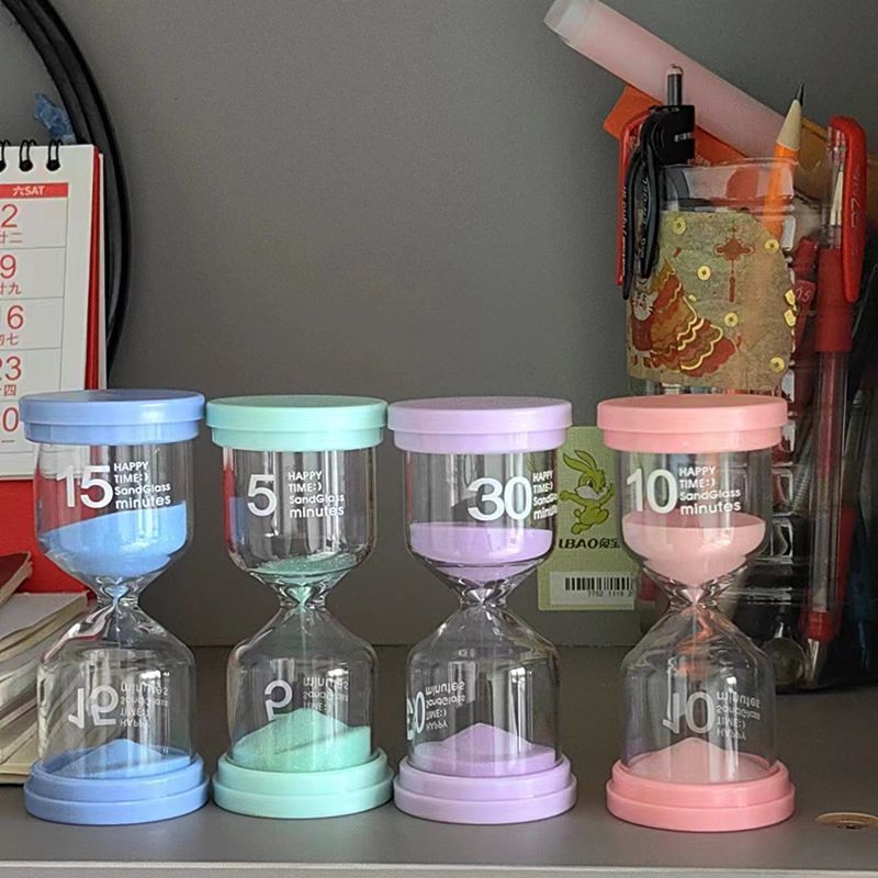 Macaron Hourglass Timer – Kids & Desktop Decor